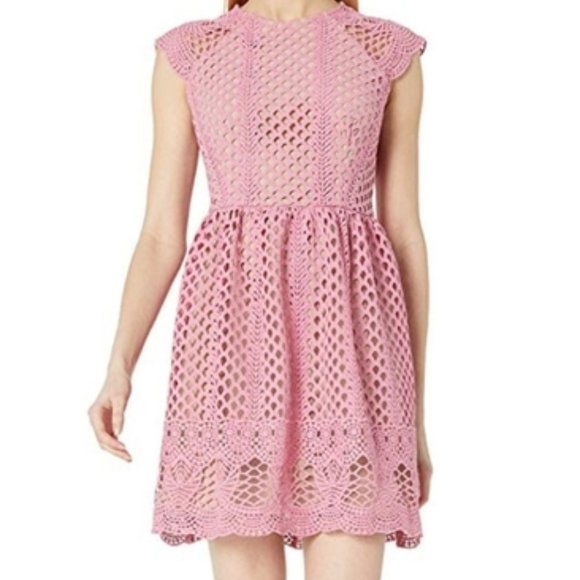 Shoshanna Mori Dress Pink Size 8 - Picture 1 of 10